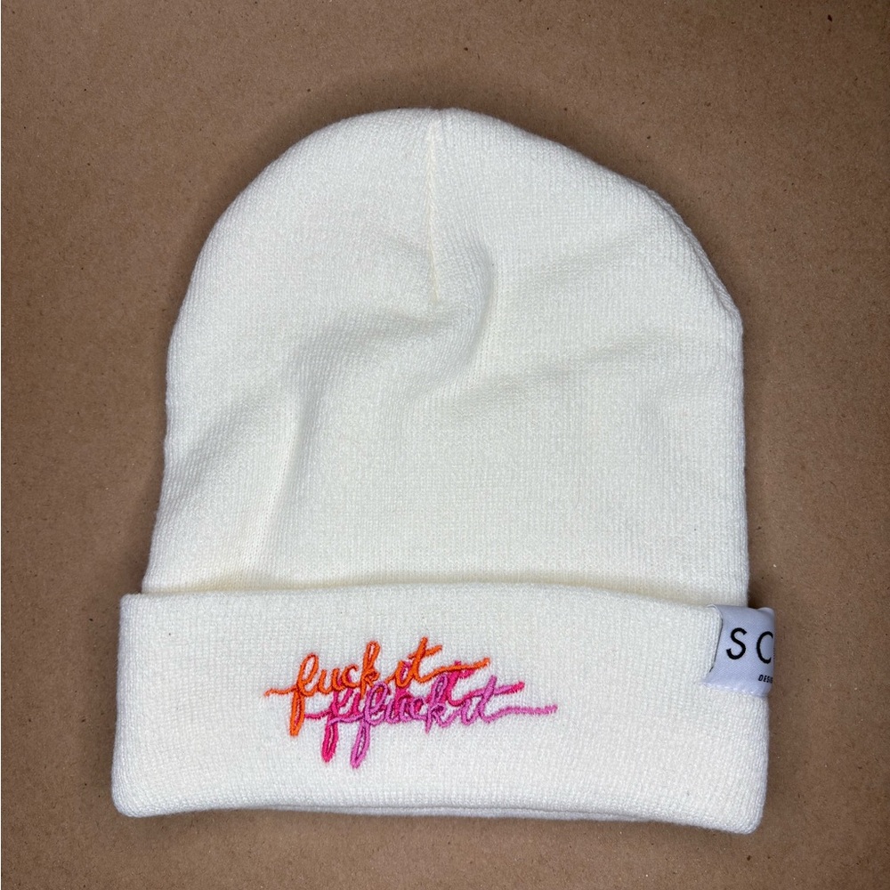 Cozy White Beanie